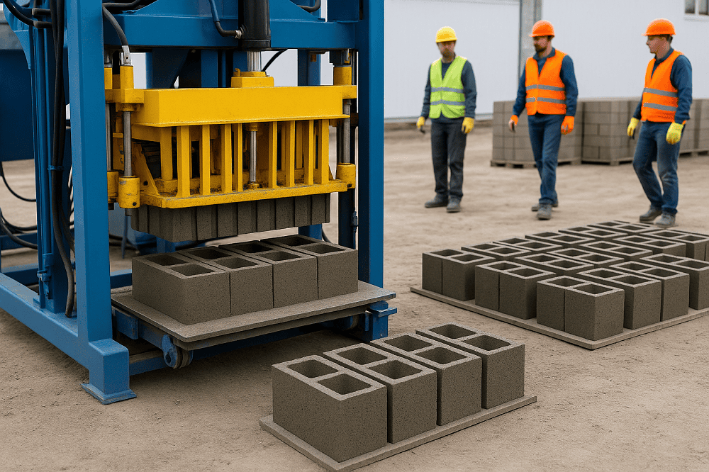 hollow block making machine